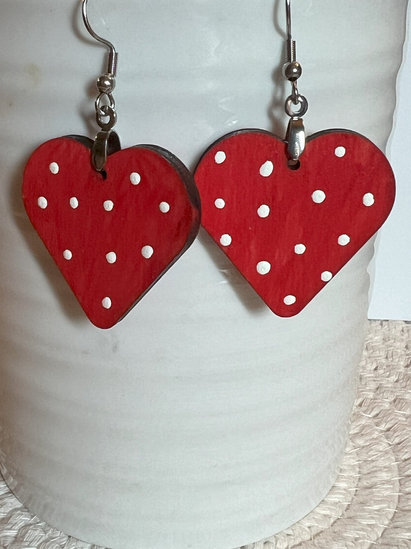 Valentine Dotted Heart Dangle