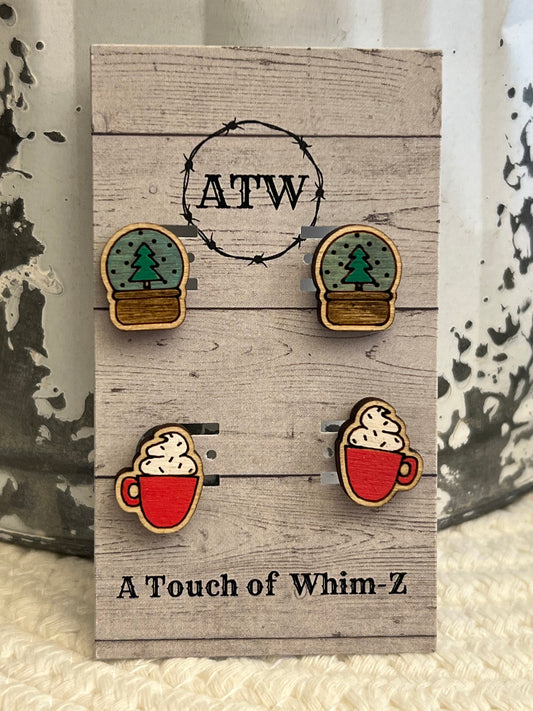 Winter Hot CoCoa Mug Studs dual pack