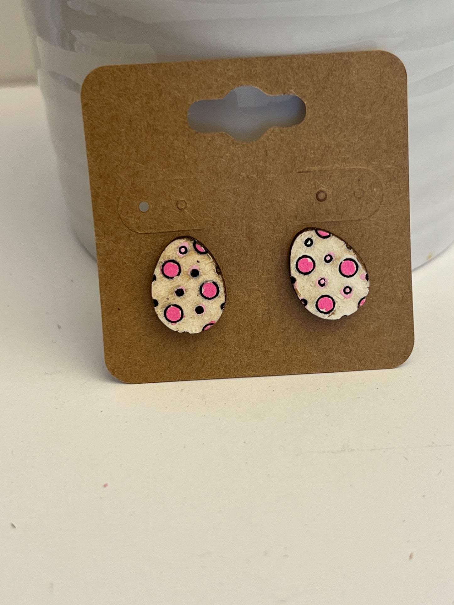 Sweet Decorated Easter Egg Stud Earrings