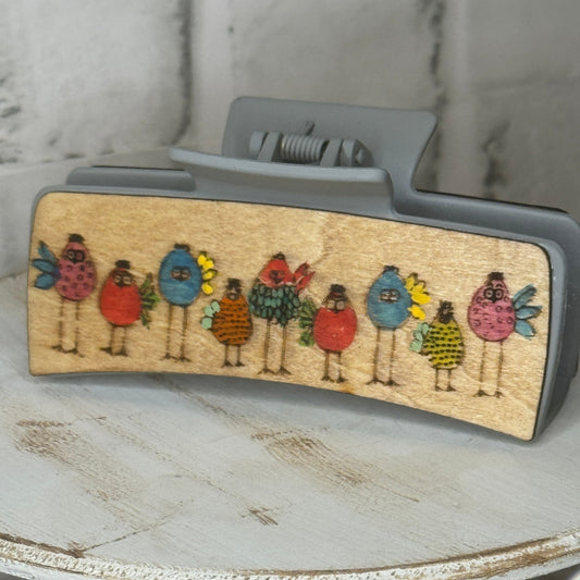 Fun Loving Birds Hair Clip