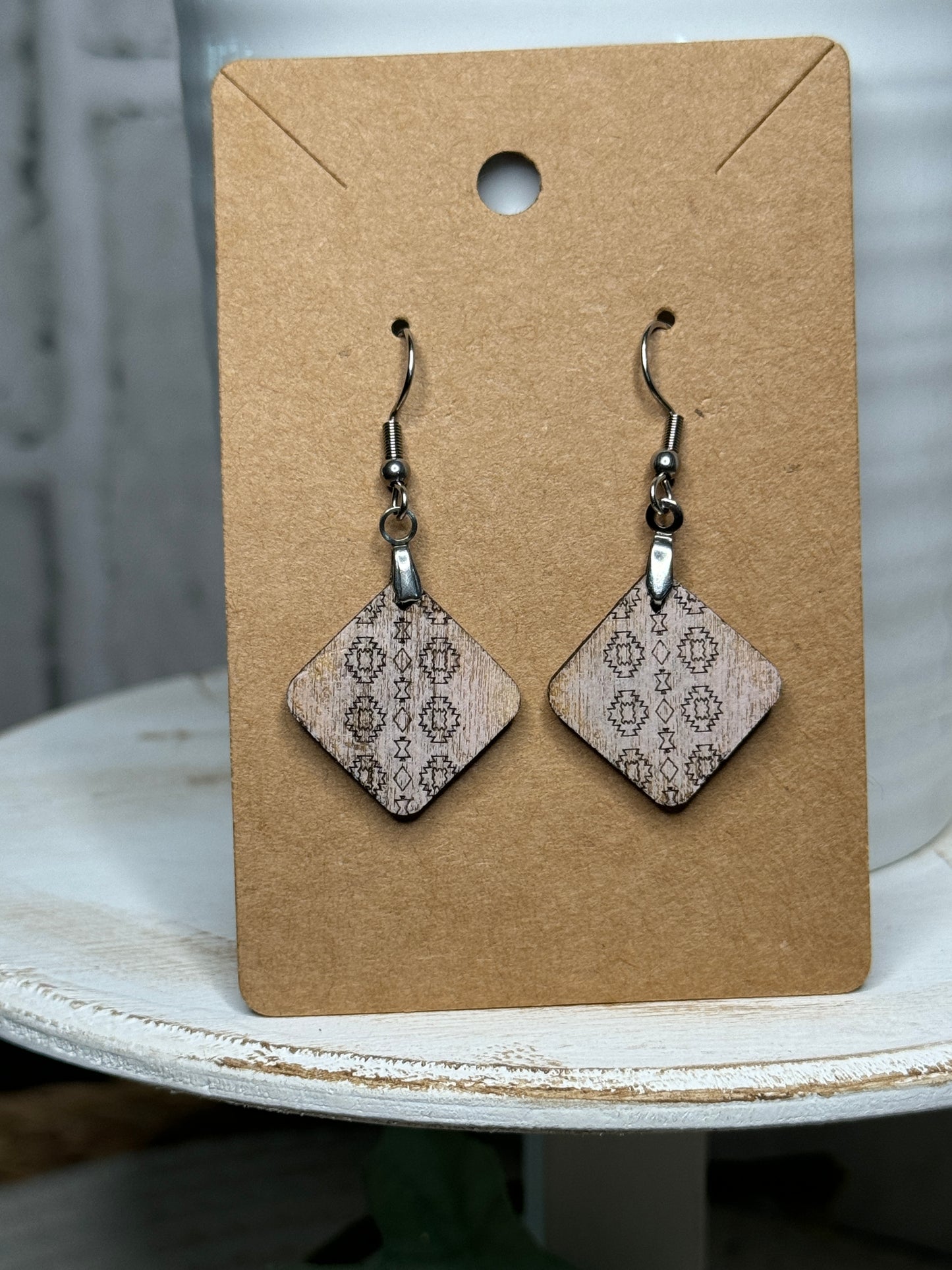 Mini Square Tribal Dangle