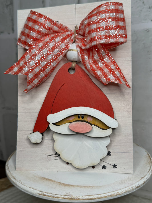 Folkart Santa Head Ornament