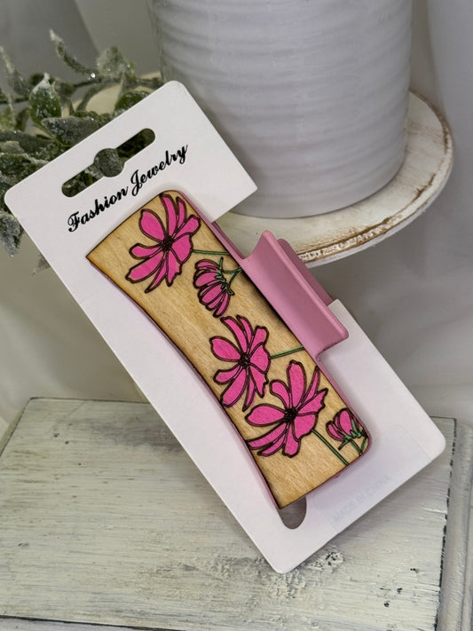 Wildflowers in the Wind Hair Clip