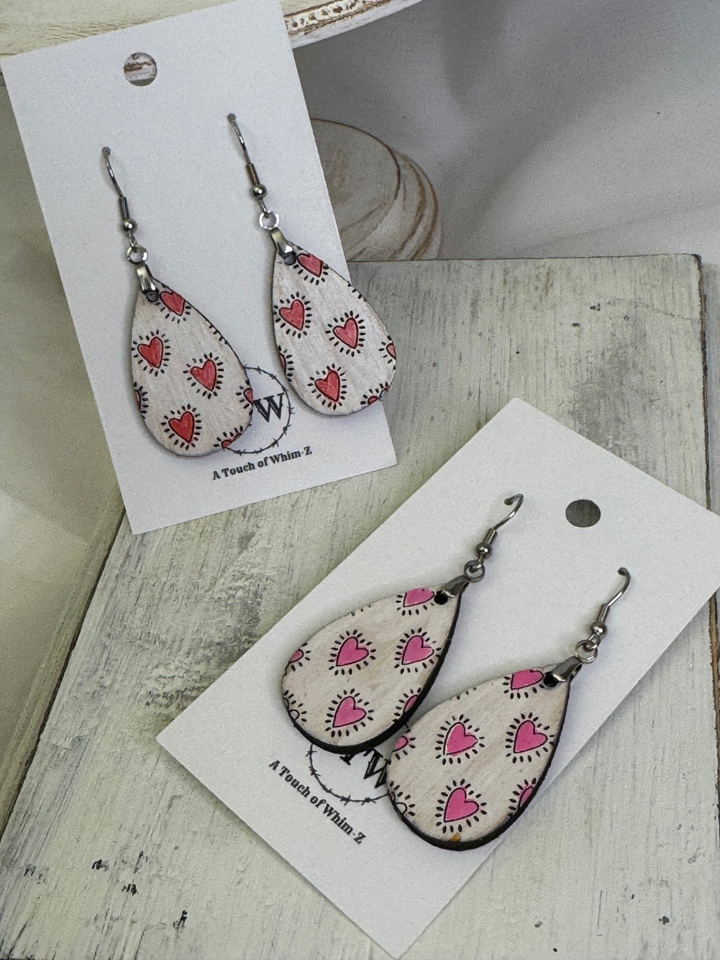 Teardrop Valentine Dangle Earrings