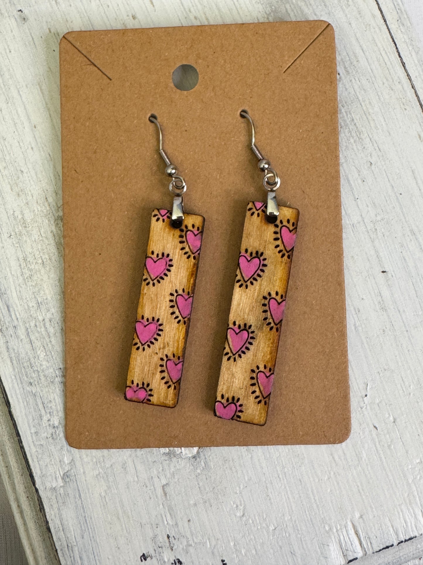 Folk-art Valentine Bar Dangle