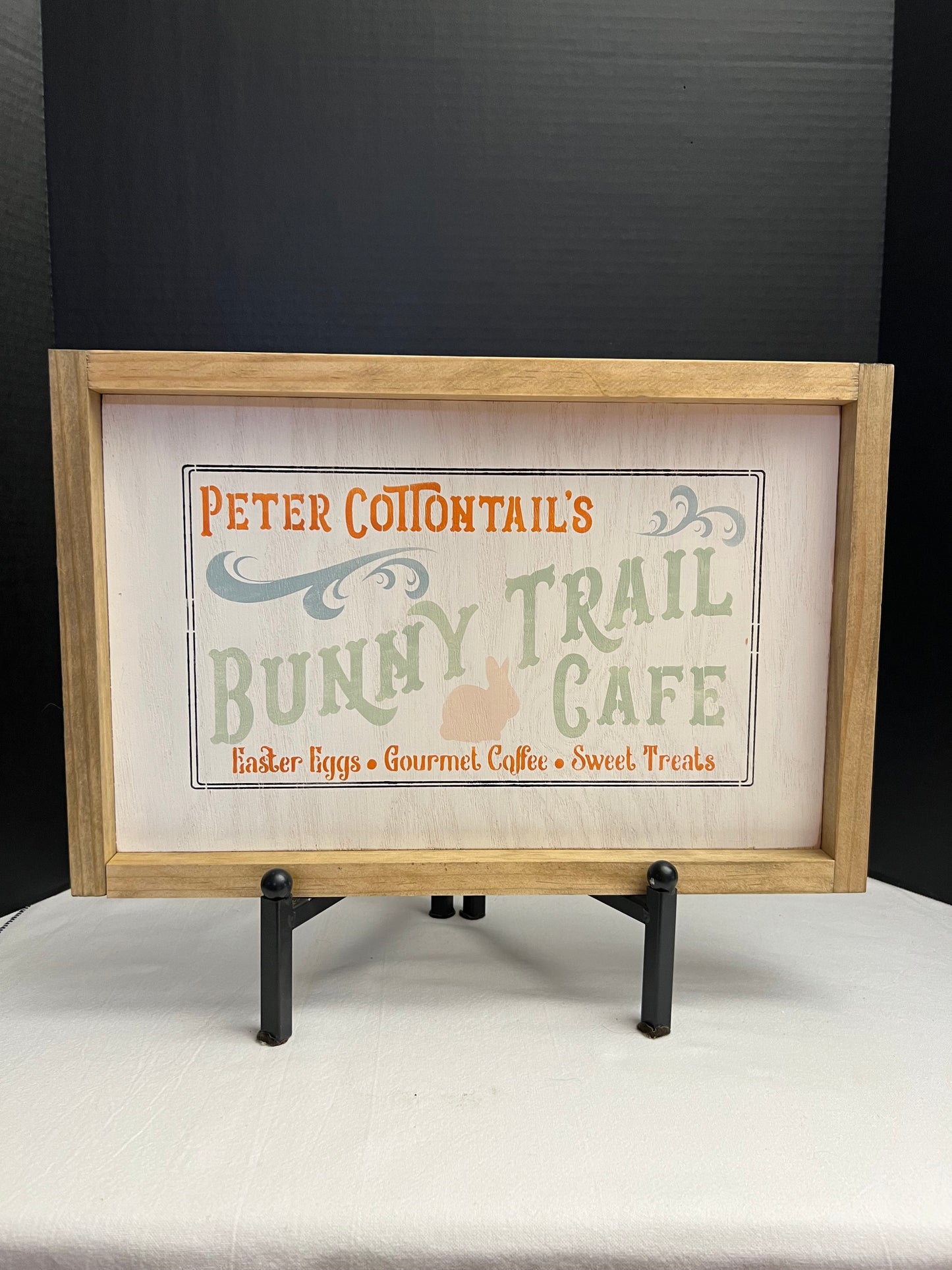 Bunny Trail Cafe Easter Sign