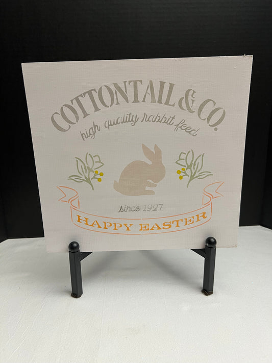 Cottontail and Co Easter Sign