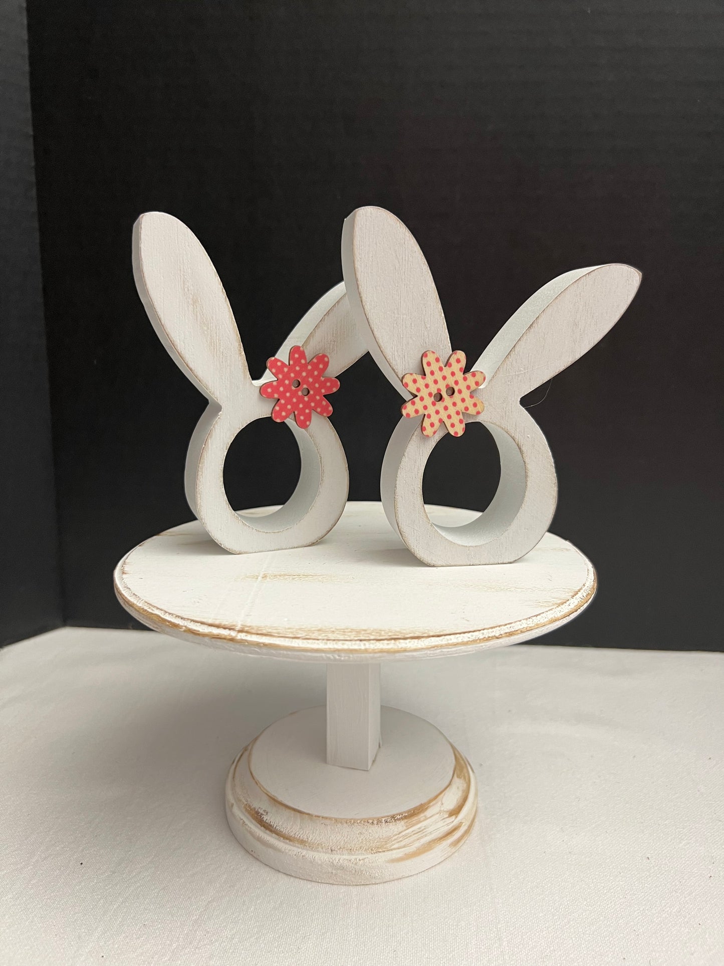 Solid Wood Easter Napkin Ring (Pair)