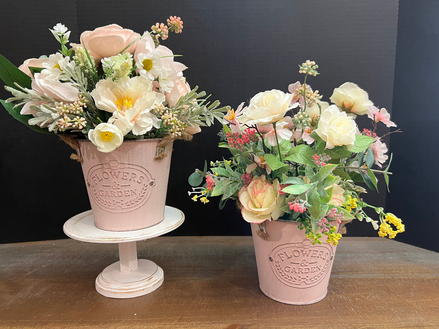 Easter Spring Potted Faux Florals