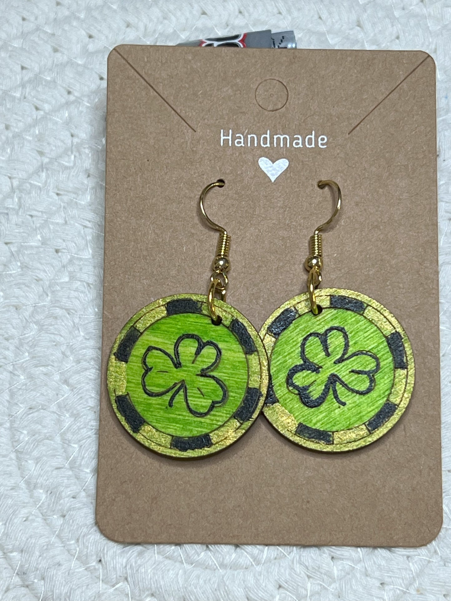 St. Patty's Day Medallion Dangle Earrings